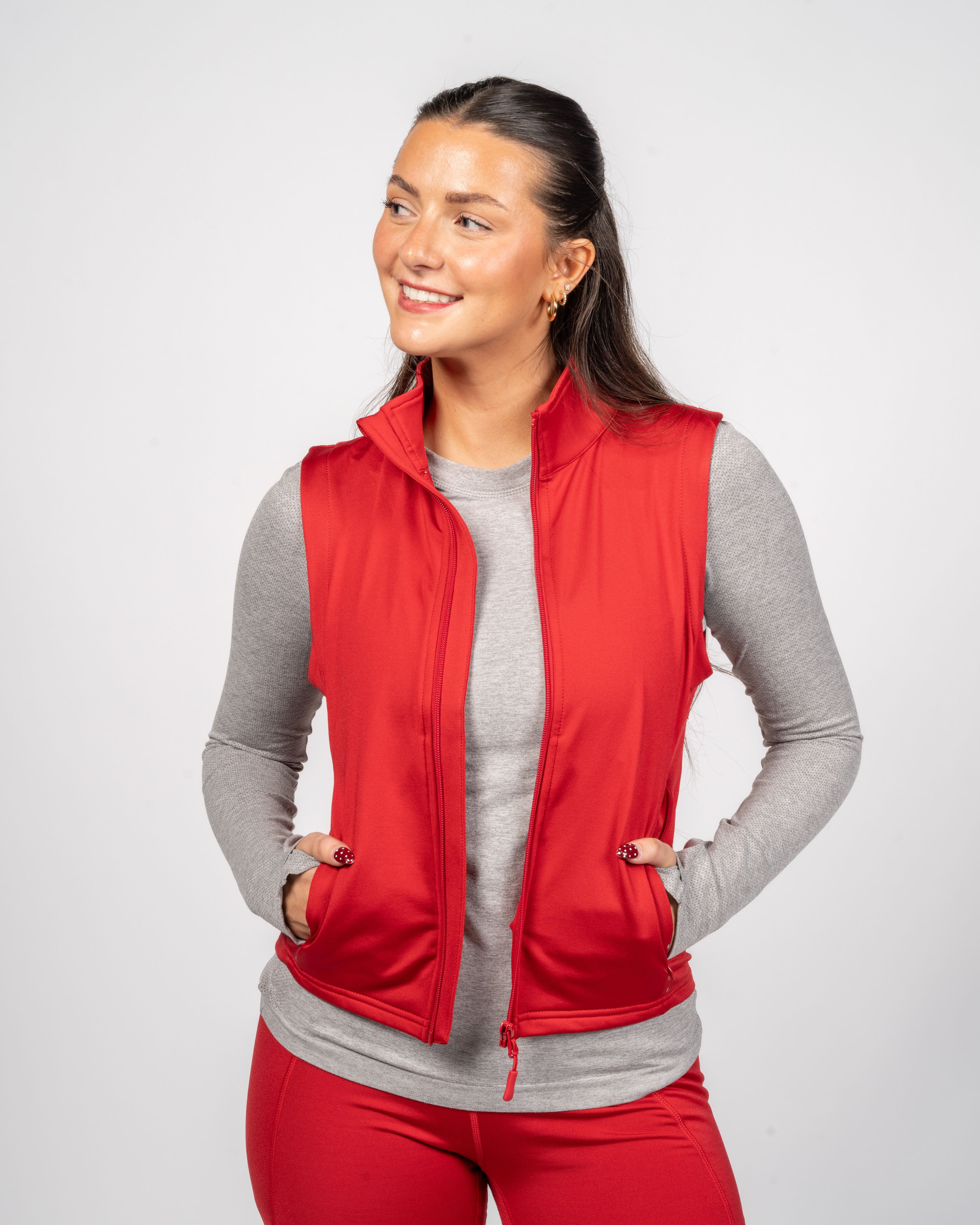 Thermal Vest - Cherry: Ultra-Soft Layering Essential | Senita