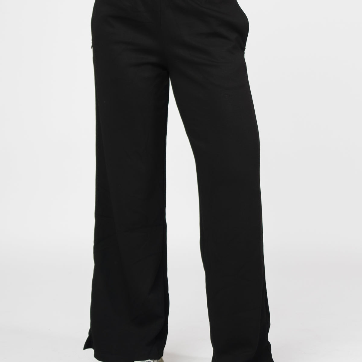 OLAF Wmn Tailored Wide Leg Pants Zwart OLAF Wmn Tailored Wide Leg Pants Zwart