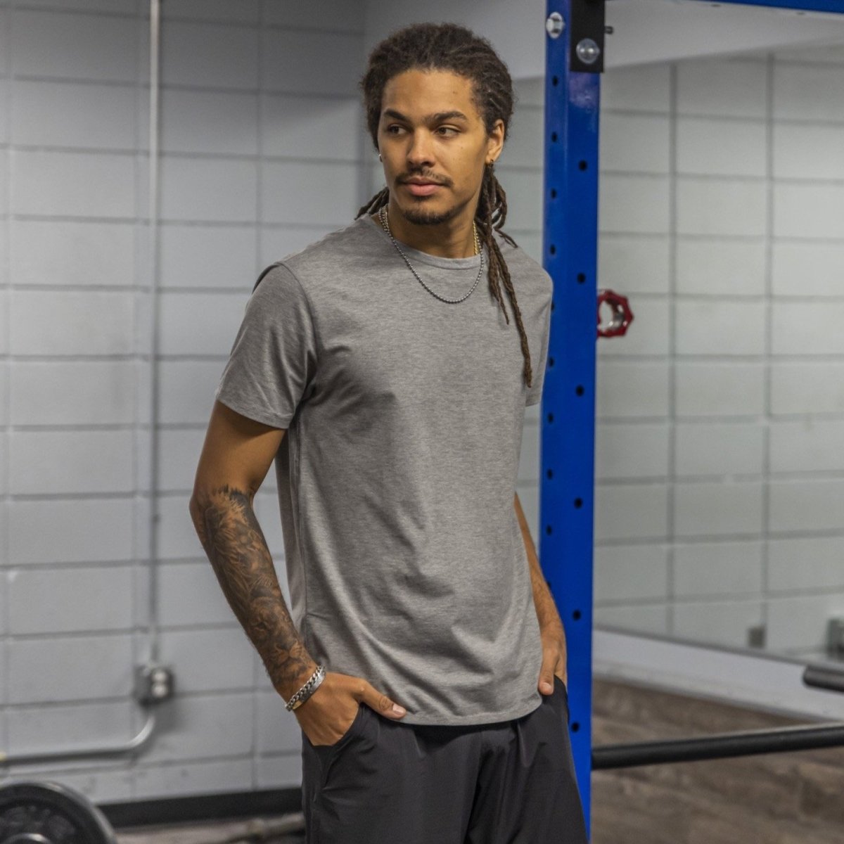 All Day Tee - Heathered Gray - Senita Athletics