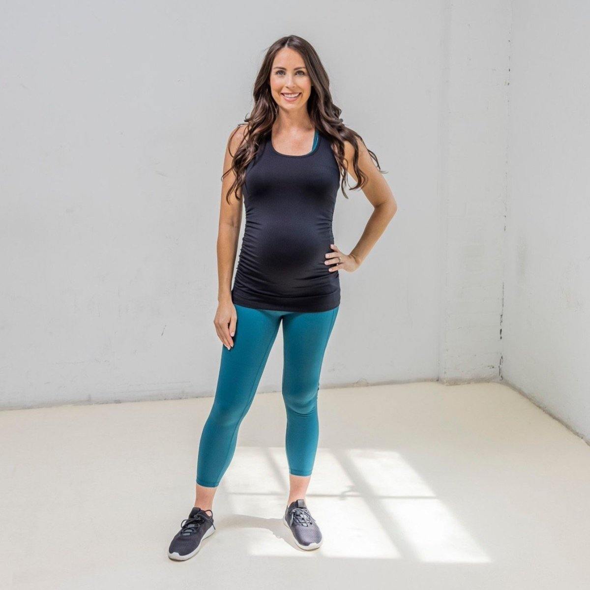 Bumpin' Maternity Tank - Black - Senita Athletics