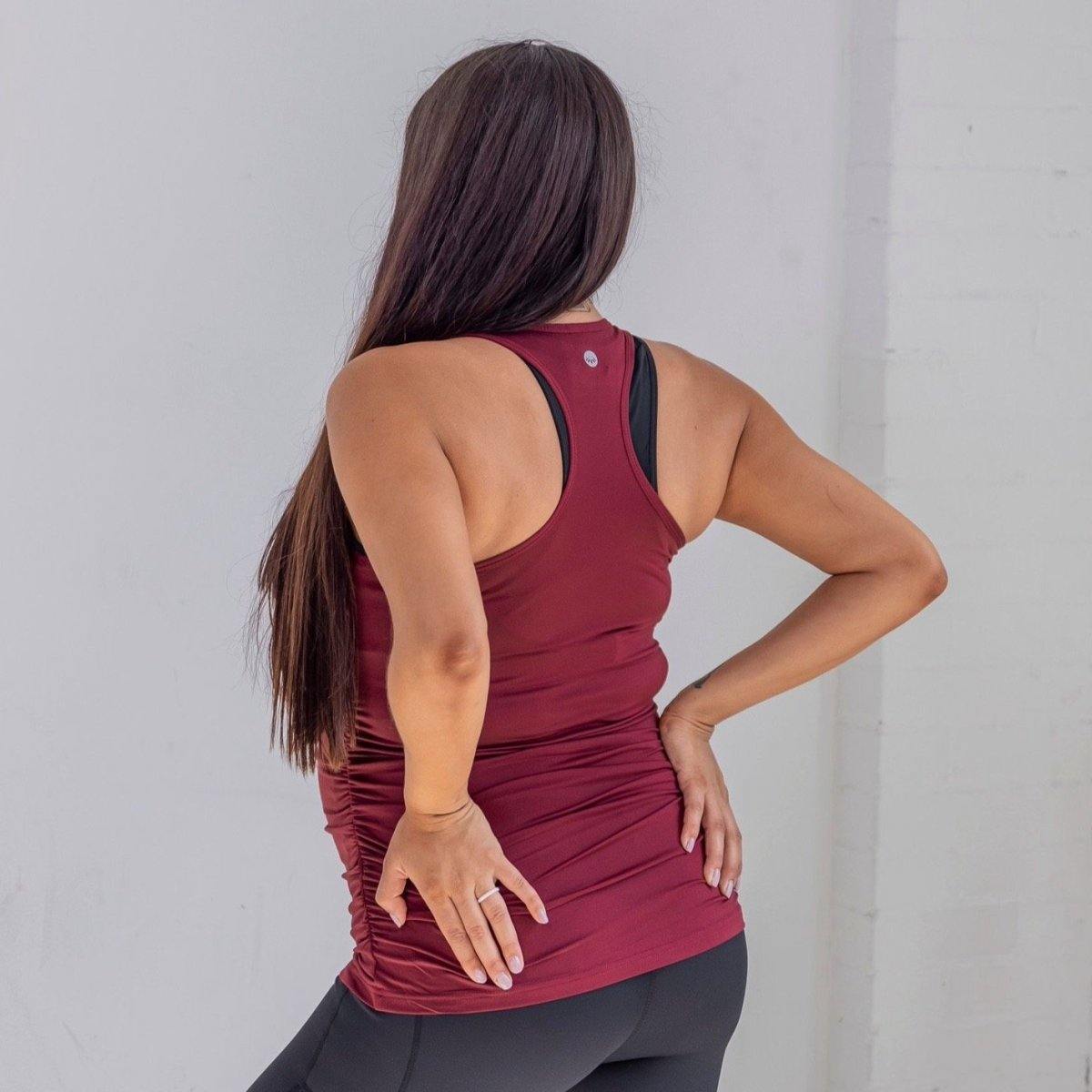 Bumpin' Maternity Tank - Mulberry - Senita Athletics