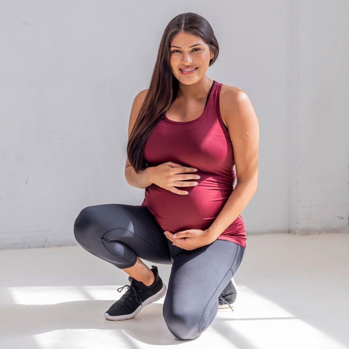 Bumpin' Maternity Tank - Mulberry - Senita Athletics
