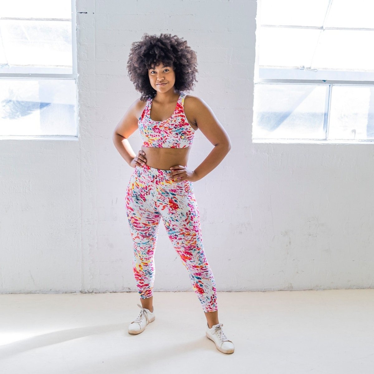 Denali Laser Cut Capris - Splash - Senita Athletics