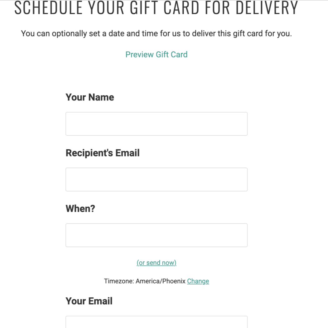 E-Gift Card - Senita Athletics