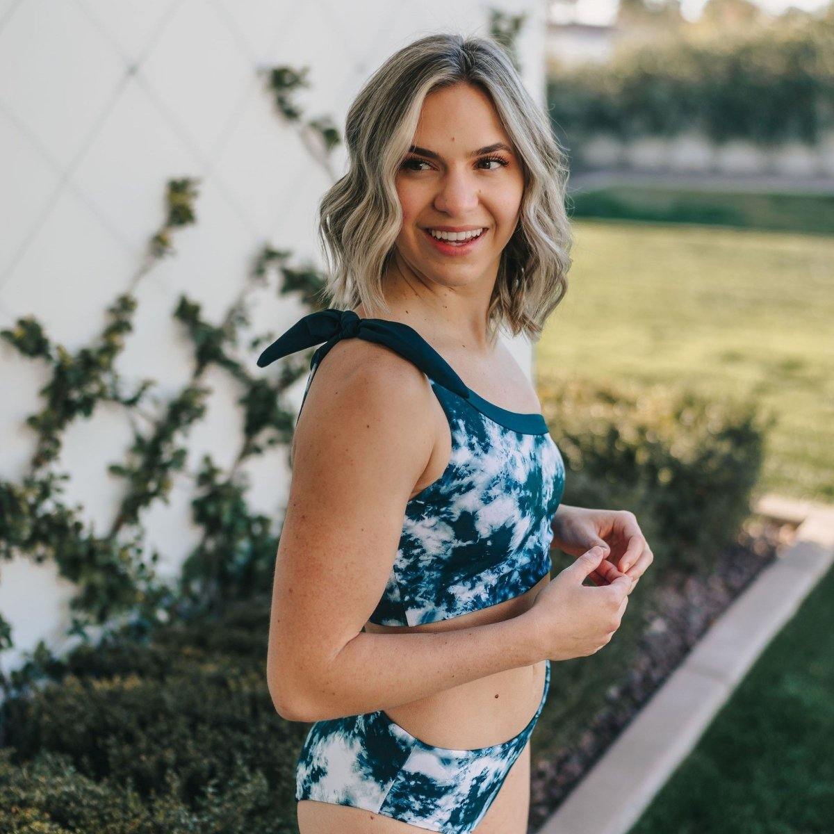 Elle Bikini Top - Pacific Tie Dye - Senita Athletics