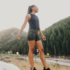 Energy Cropped Tank Top - Black - Senita Athletics