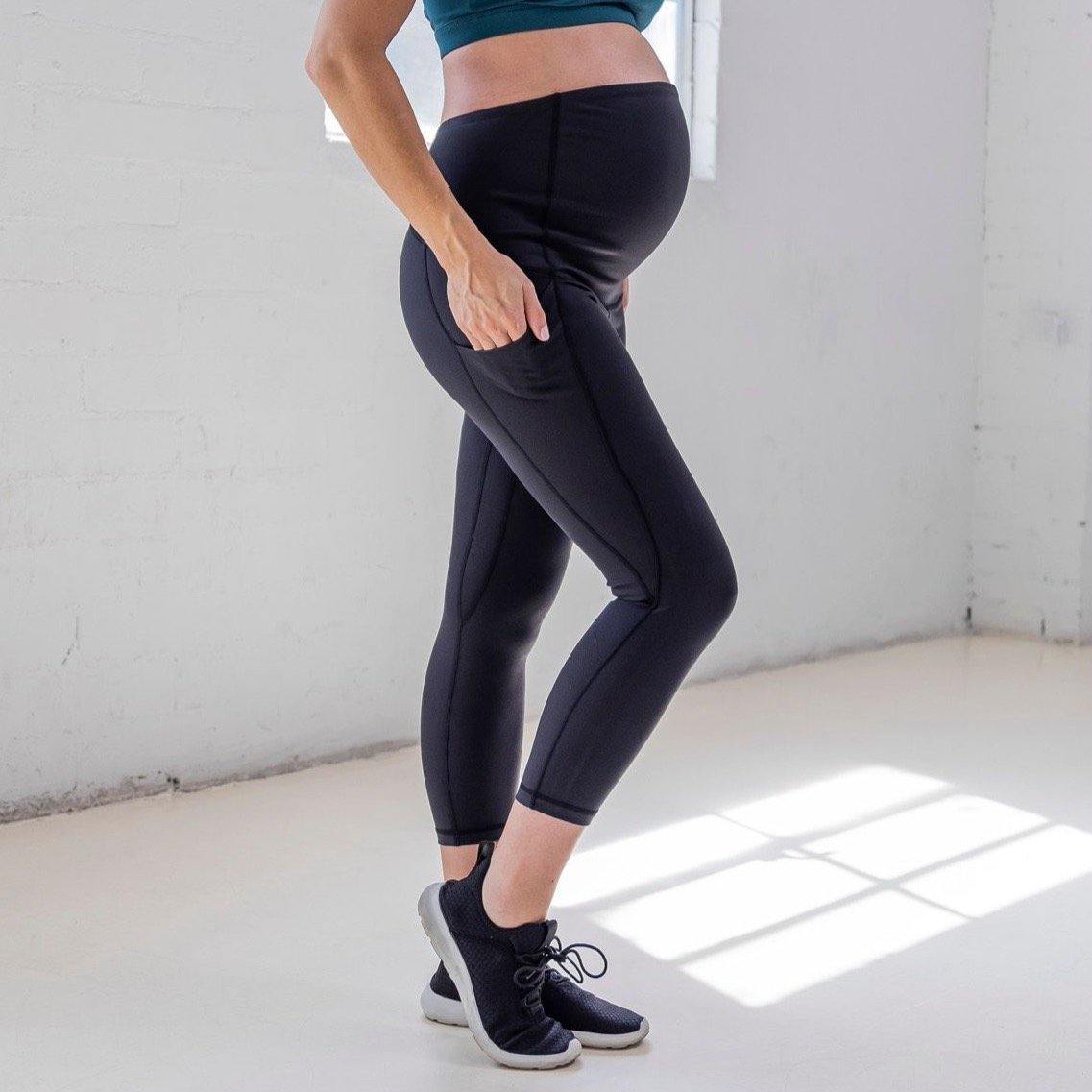 Maternity Skin Capris - Black - Senita Athletics