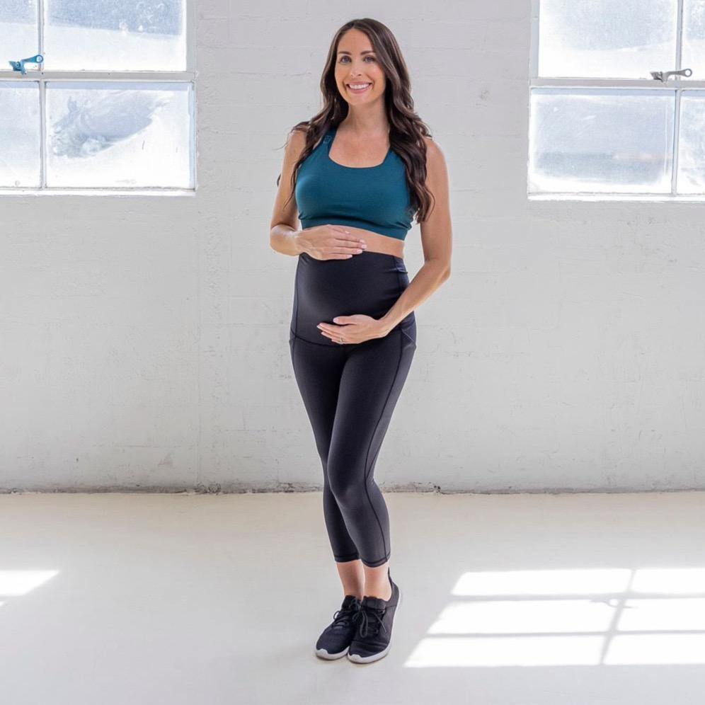 Maternity Skin Capris - Black - Senita Athletics