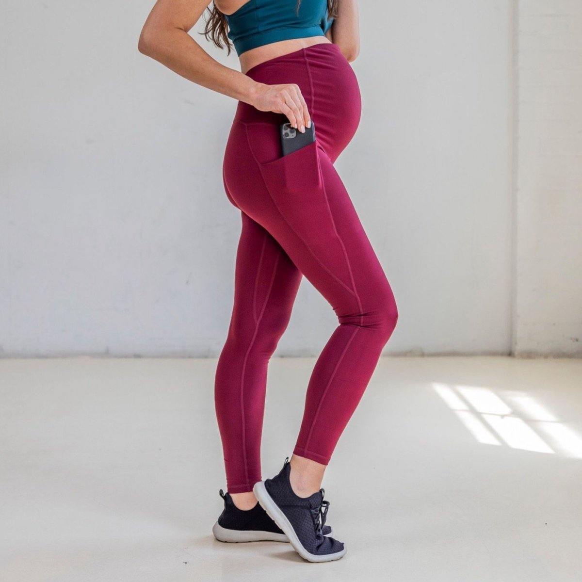 Maternity Skin Pants - Mulberry - Senita Athletics