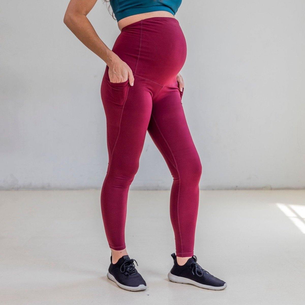 Maternity Skin Pants - Mulberry - Senita Athletics