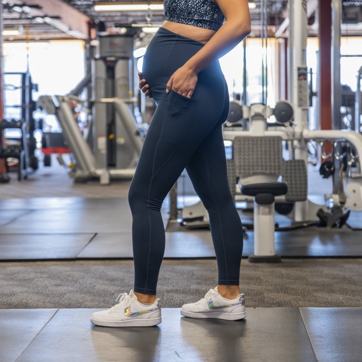Maternity Skin Pants - Navy - Senita Athletics