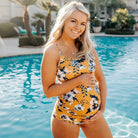 Maternity Tankini Top - Wild Honey - Senita Athletics