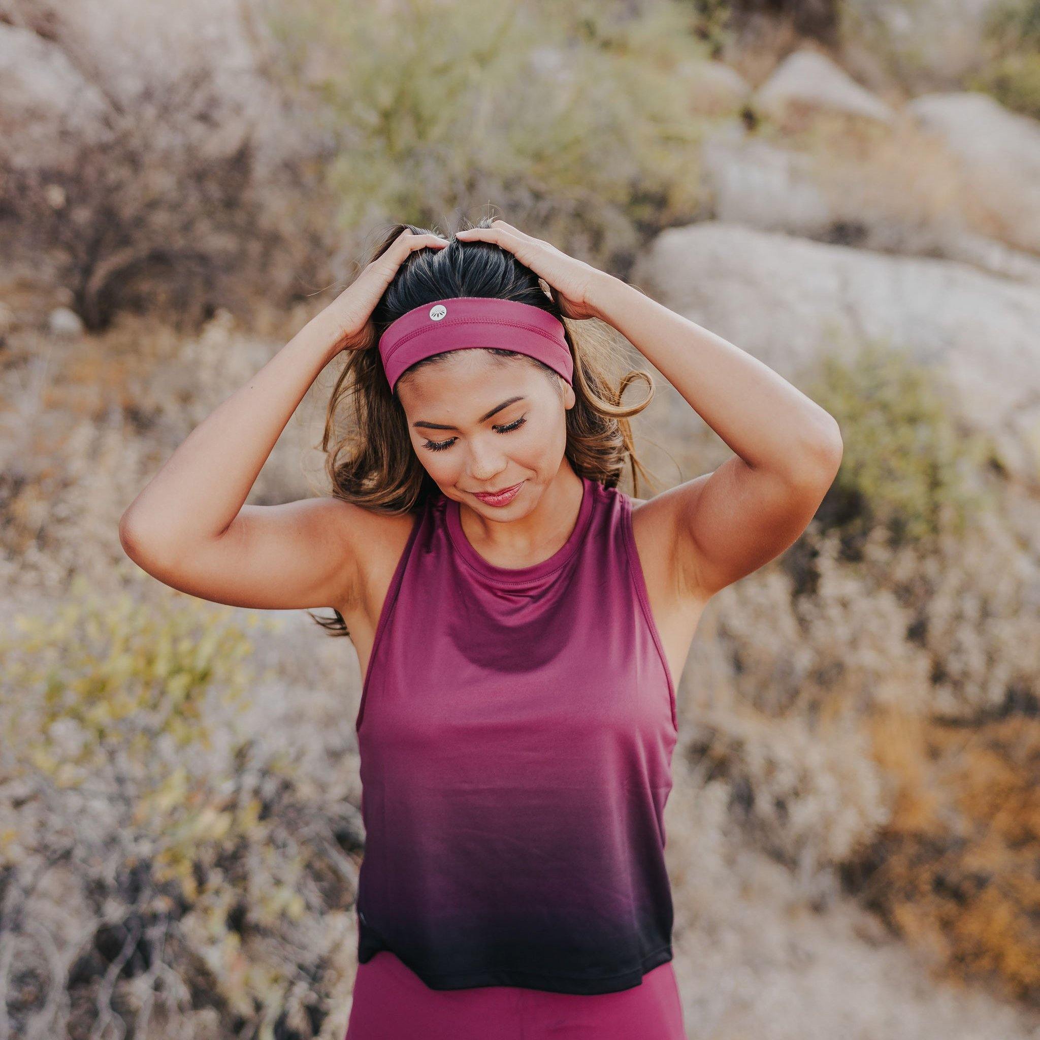 No-Slip Headband - Merlot - Senita Athletics