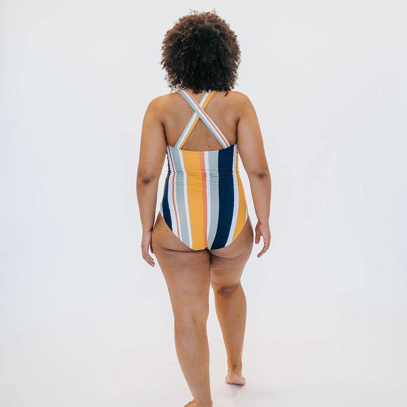 Queen Creek One Piece - Honey Stripe - Senita Athletics