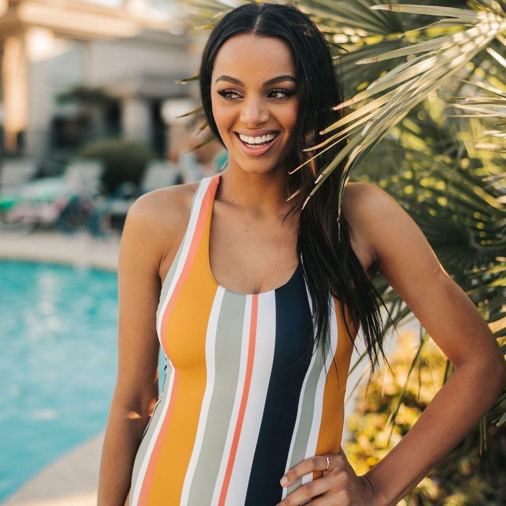 Queen Creek One Piece - Honey Stripe - Senita Athletics