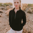 Quilted Lux Jacket - Black - Senita Athletics