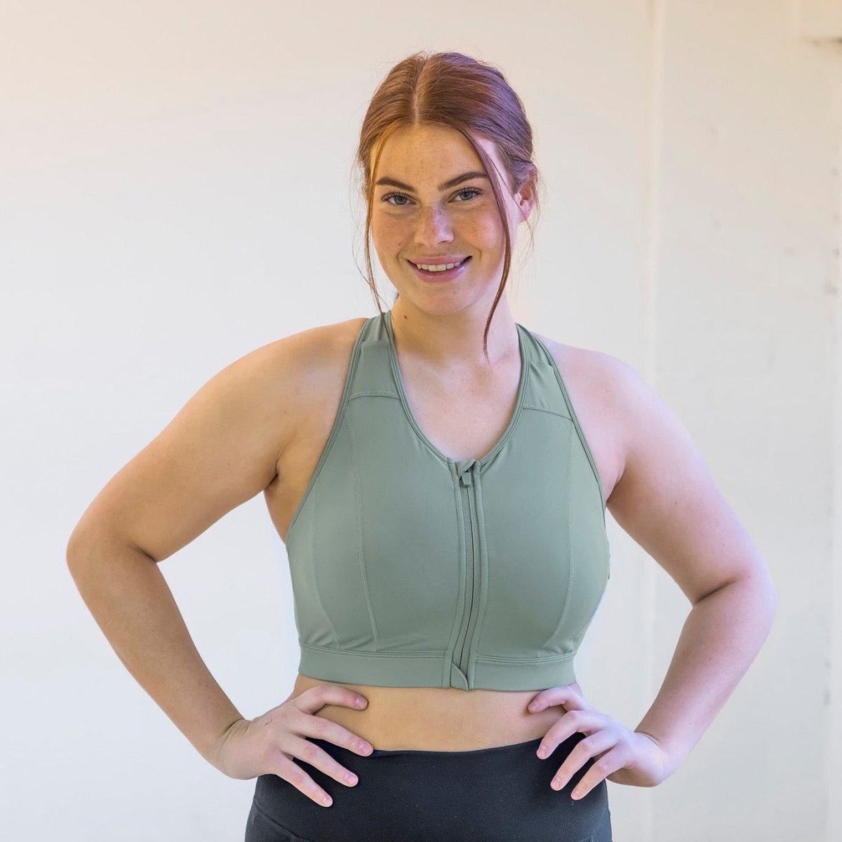 Run Free High Impact Bra - Sage - Senita Athletics