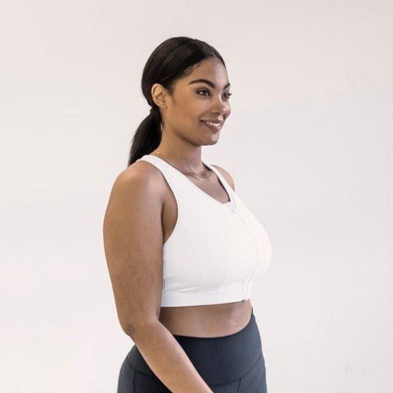 Run Free High Impact Bra - White - Senita Athletics