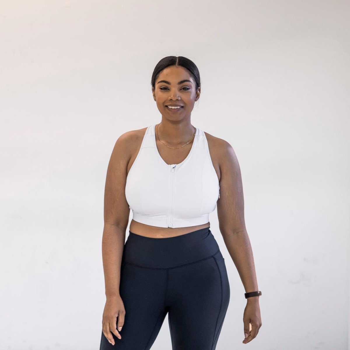 Run Free High Impact Bra - White - Senita Athletics