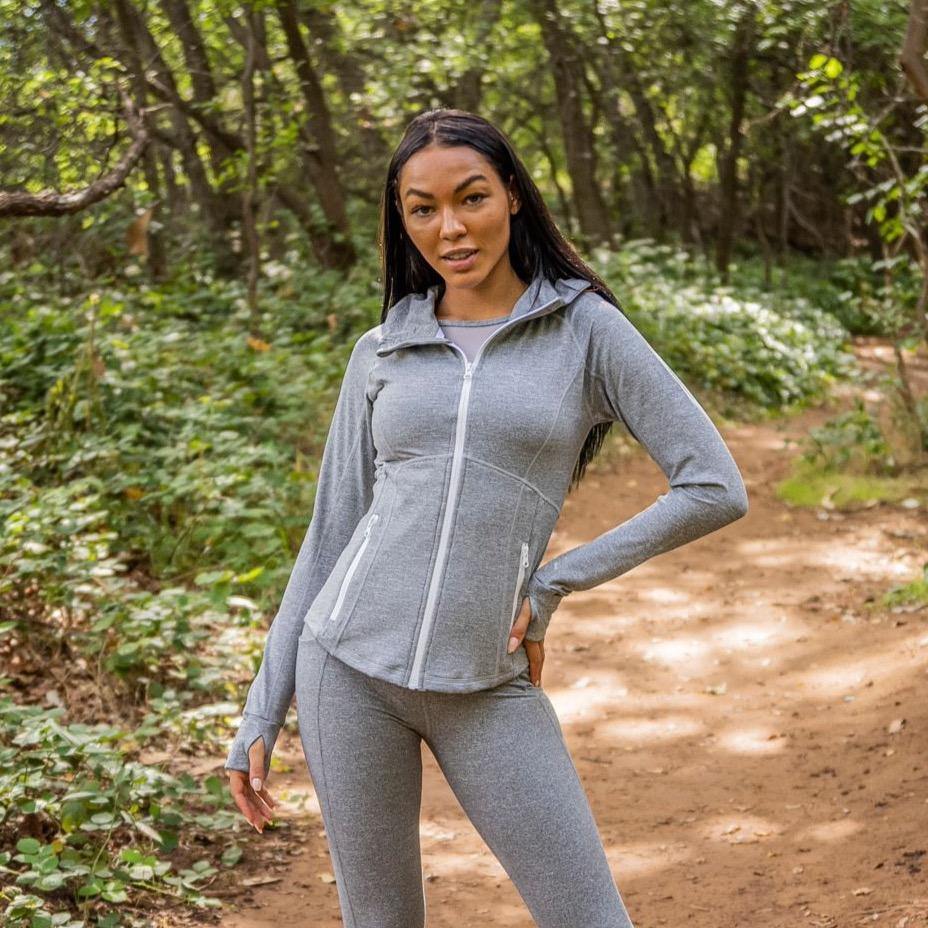 Sculpt Jacket - Heathered Gray - Senita Athletics