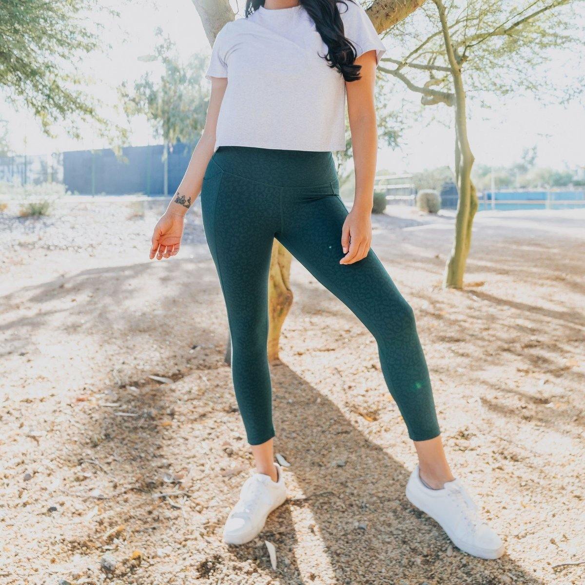 Shakti 7/8 Capris - Ponderosa Leopard - Senita Athletics