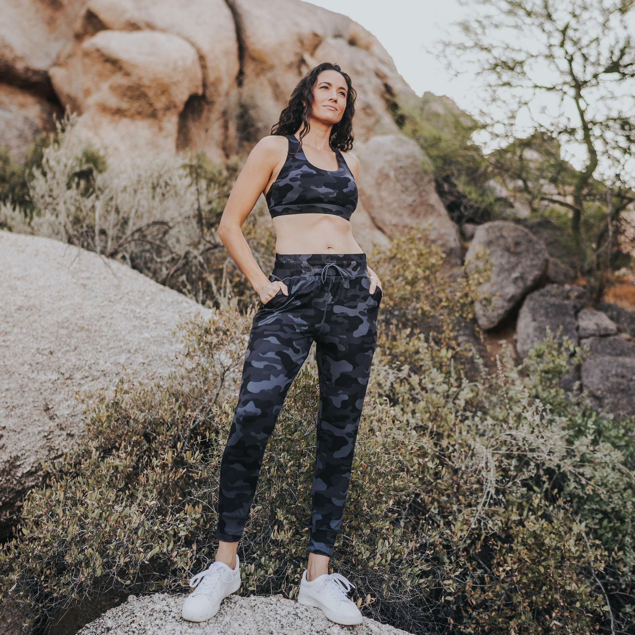 Weekend Joggers - Black Camo - Senita Athletics