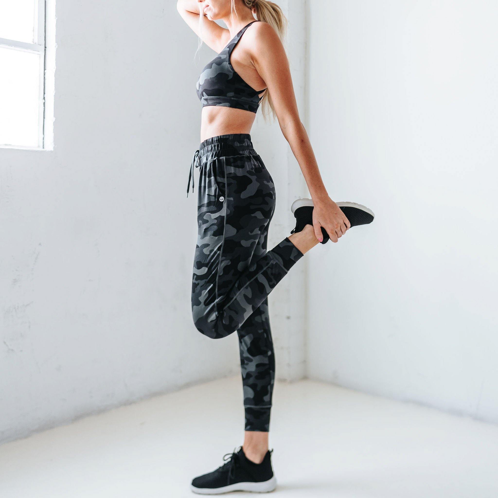 Weekend Joggers - Black Camo - Senita Athletics