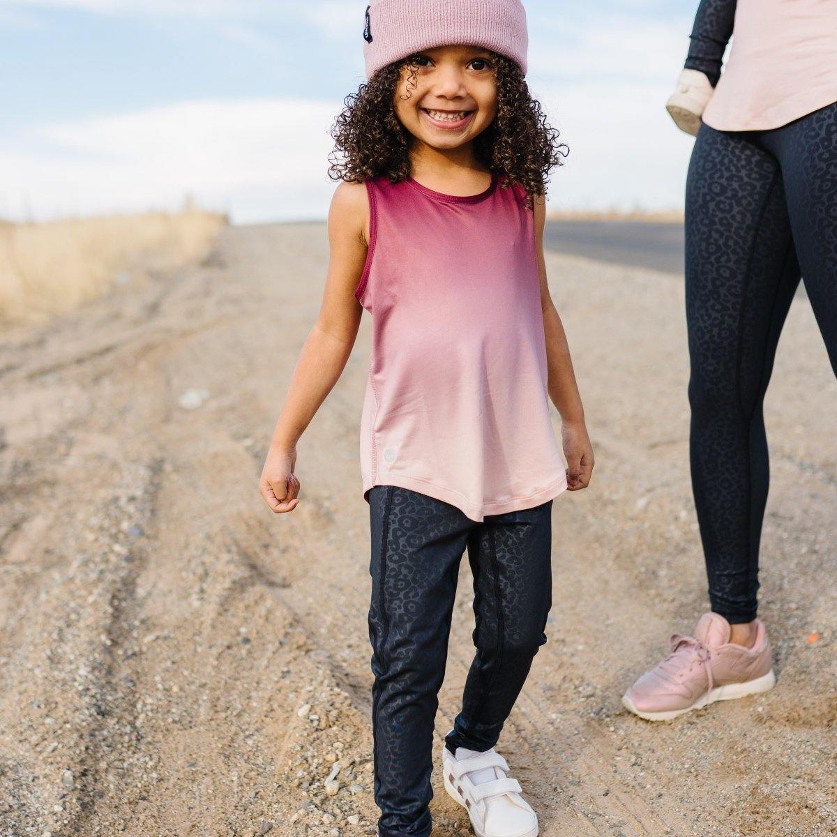 Youth Extra Mile Tank - Mulberry Ombre - Senita Athletics