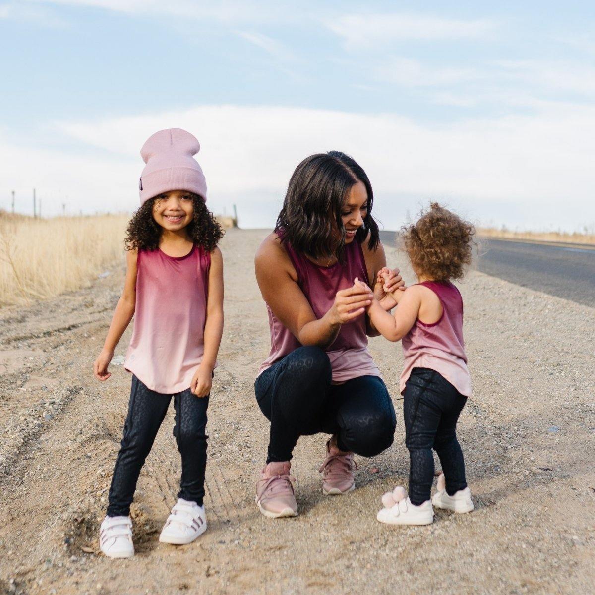 Youth Extra Mile Tank - Mulberry Ombre - Senita Athletics