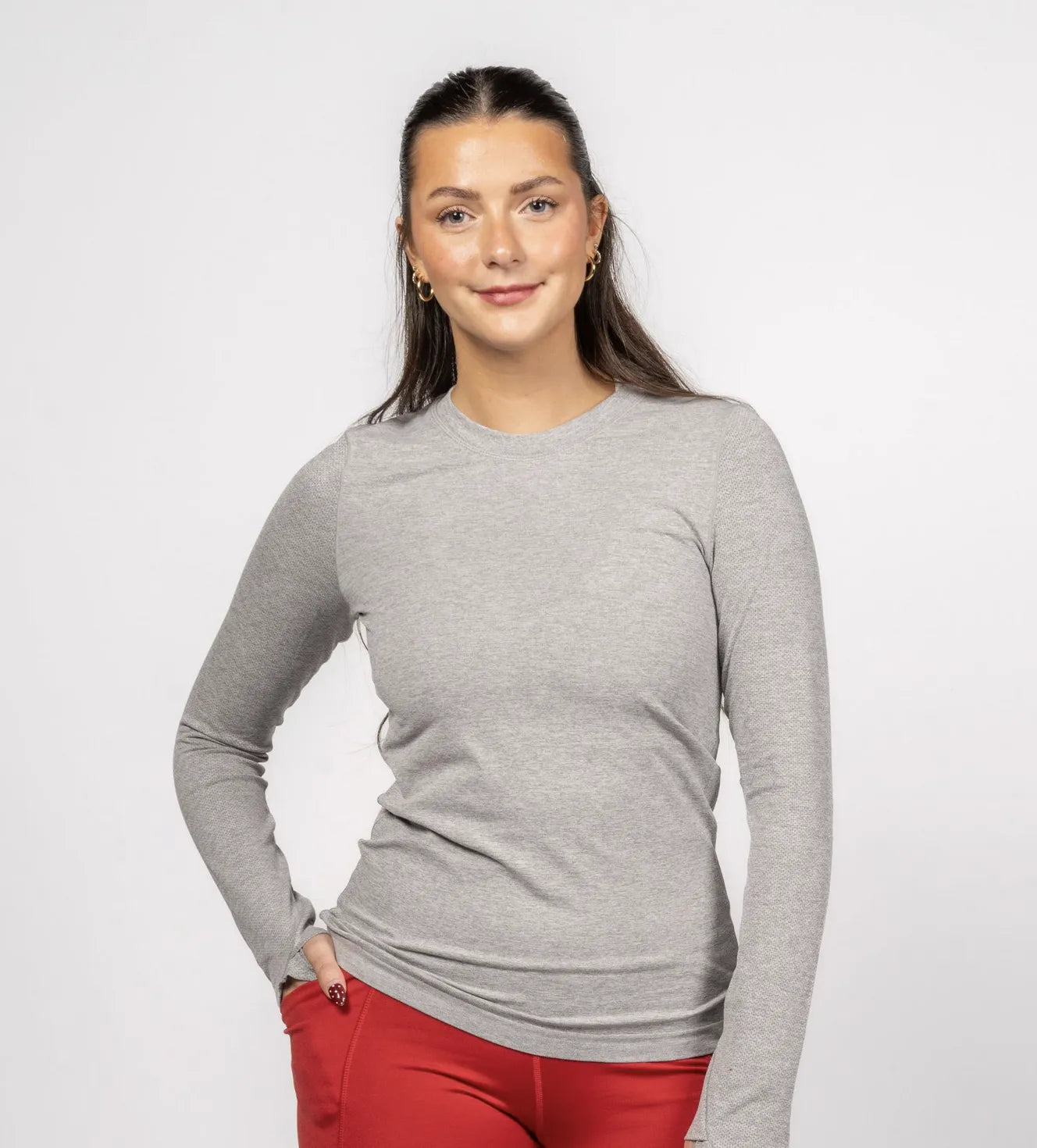 Tempo Long Sleeve - Heather Gray