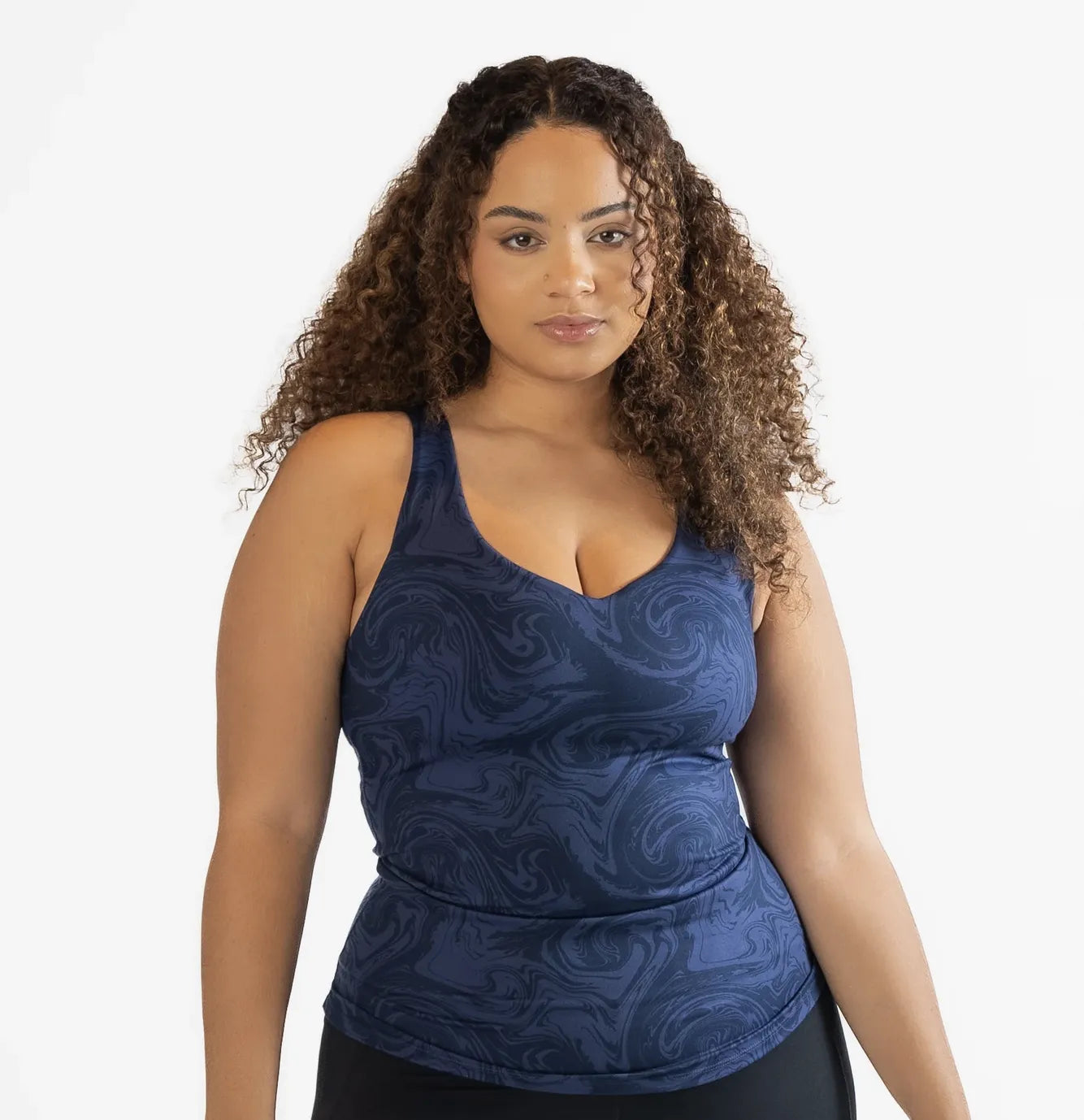 Skin Shakti Tank (Long) - Twilight Swirl