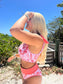 Paloma Bikini Top - Coral Floral - FINAL SALE