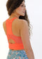 Malibu Crop Top  - Tangerine
