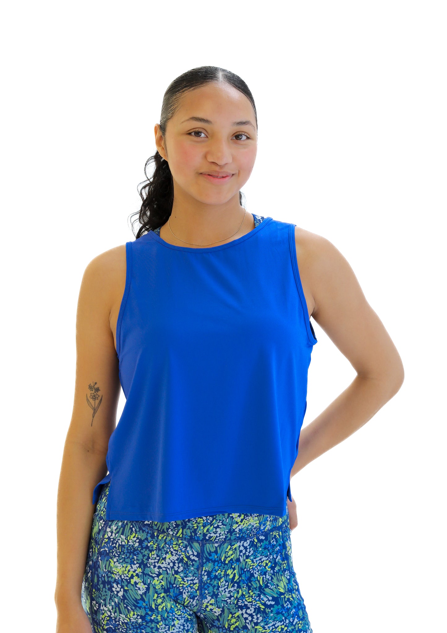 Breathetech Open Back Tank - Cobalt