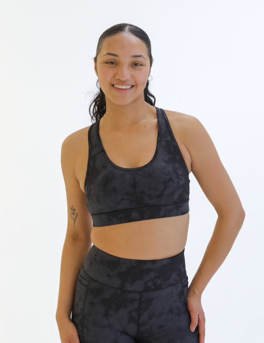 Lux Sarah Sports Bra - Onyx Tie Dye
