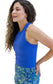 Bella Ribbed Tank (Short) - Cobalt
