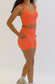 Lux High Waisted Rio Shorts (Multi-Lengths) - Tangerine