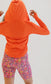 Bestie Zip Up Hoodie - Tangerine