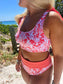 Paloma Bikini Top - Coral Floral - FINAL SALE