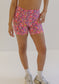 Lux High Waisted Rio Shorts (5 in. inseam) - Spring Garden