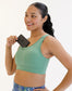 Lux Front Pocket Bra - Pistachio