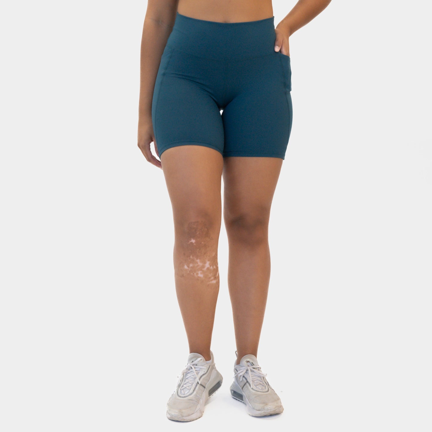 Lux High Waisted Rio Shorts (Multi-Lengths) - Pacific
