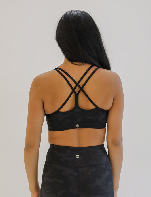 Lux Contour Bra - Black / Black Camo