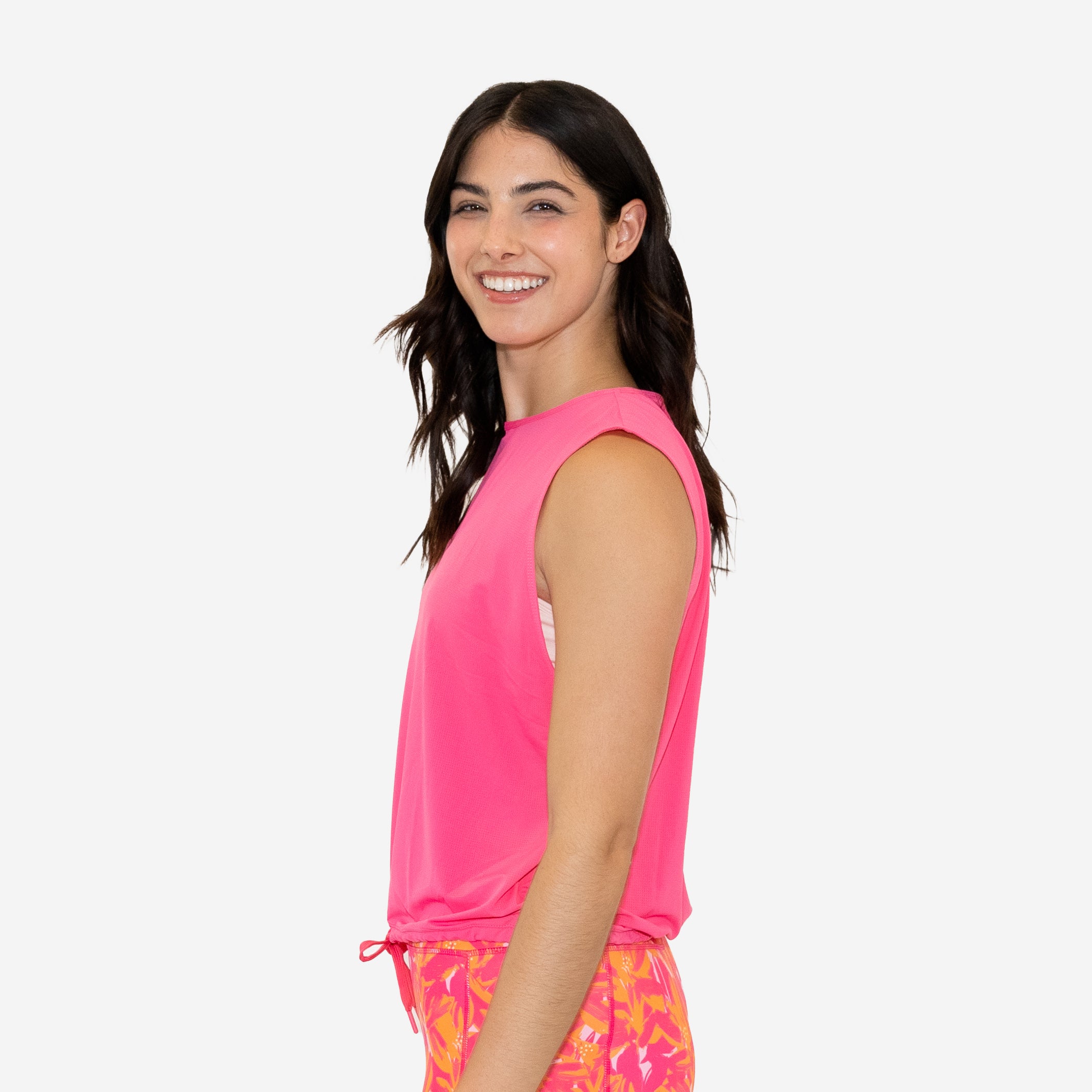 Arya Cinch Tank - Dragonfruit - FINAL SALE
