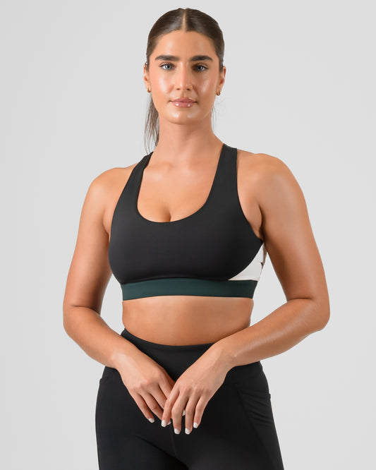 Ascend Racerback Bra - Black, Juniper, Jet Stream