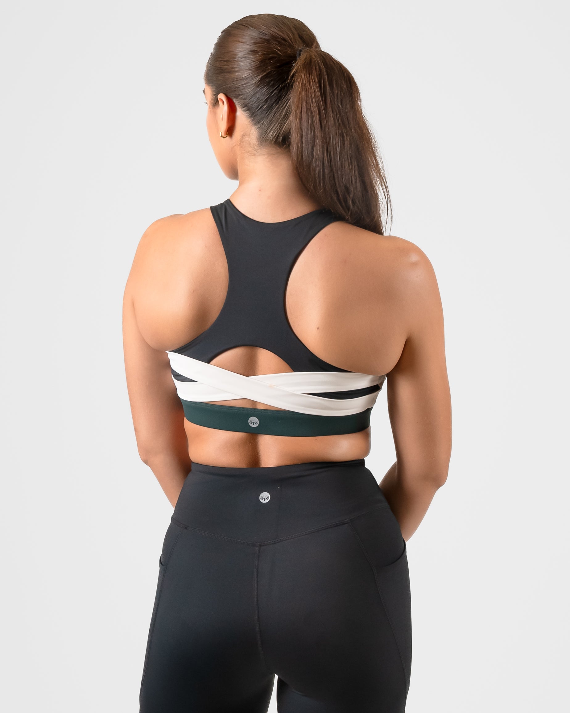 Ascend Racerback Bra - Black, Juniper, Jet Stream