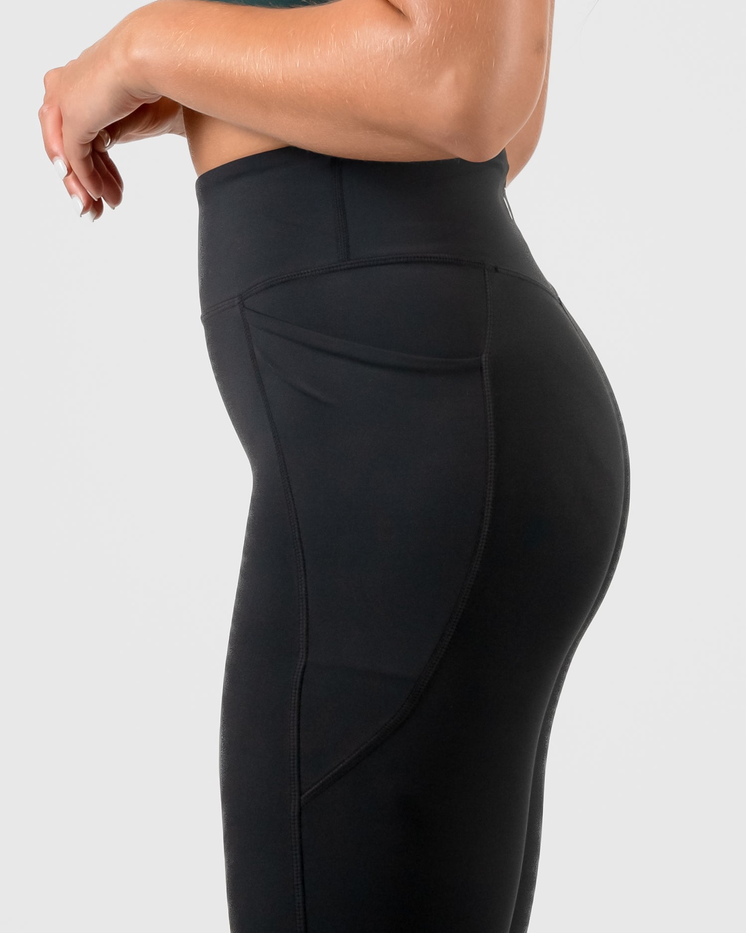 Ascend Leggings - Black, Juniper, Jet Stream