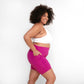 Lux High Waisted Rio Shorts (Multi-Lengths) - Magenta - FINAL SALE