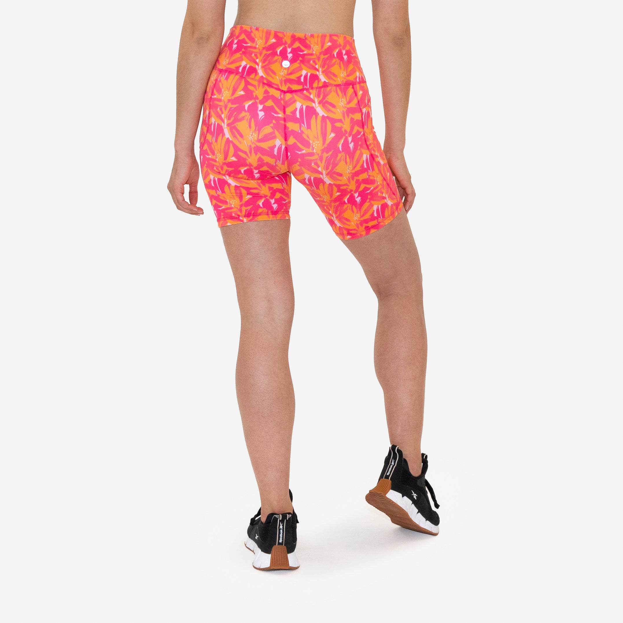 Lux High Waisted Rio Shorts (Multi-Lengths) - Tropical Paradise - FINAL SALE