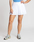 Lux Pleated Skort - White